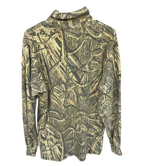 Vintage Sasquatch Mossy Oak Shadow Grass Turtleneck Adult Large Hunting USA 90s - Picture 2 of 10